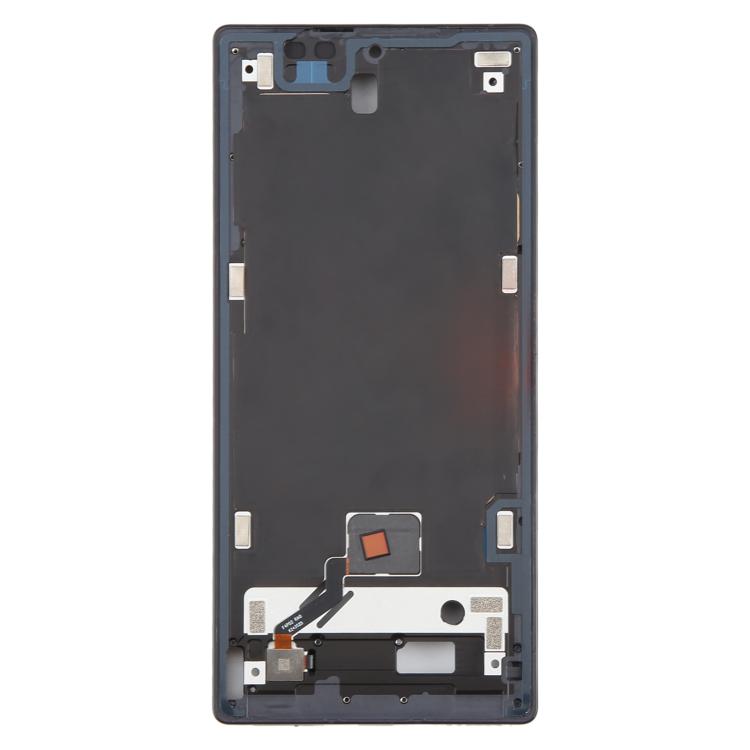 For ZTE nubia RedMagic 10S Pro+ Middle Frame Bezel Plate with In-Display Fingerprint Sensor Flex Cable  - Black