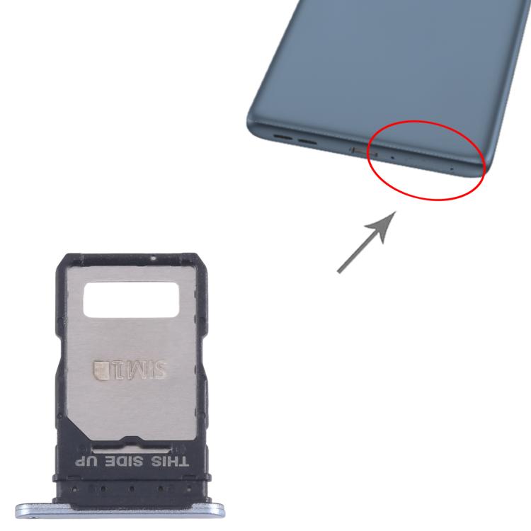 For Motorola Edge 50 Fusion 10pcs Original SIM Card Tray + SIM Card Tray  - Blue