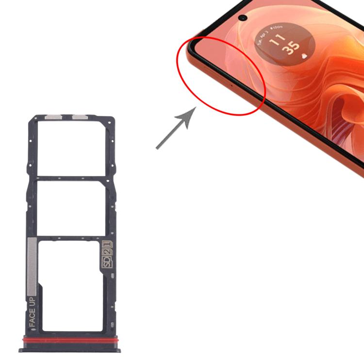 For Motorola Moto G04s 10pcs Original SIM Card Tray + SIM Card Tray + Micro SD Card Tray