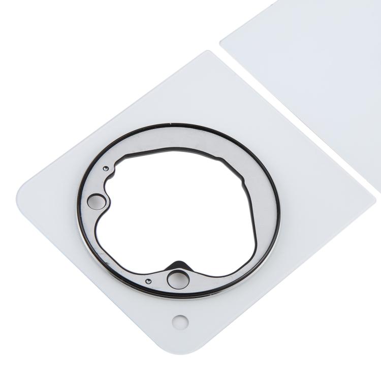 For ZTE Libero Flip 5G A304ZT Glass Back Cover - White