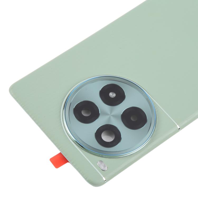 For OnePlus Ace 3 Pro PJX110 Original Leather Battery Back Cover with Camera Lens Frame - Green