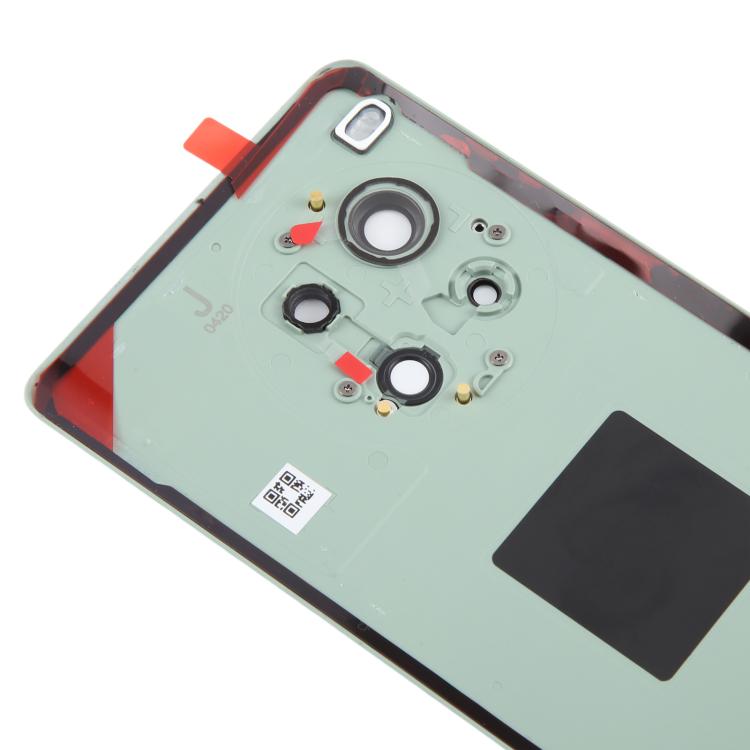 For OnePlus Ace 3 Pro PJX110 Original Leather Battery Back Cover with Camera Lens Frame - Green
