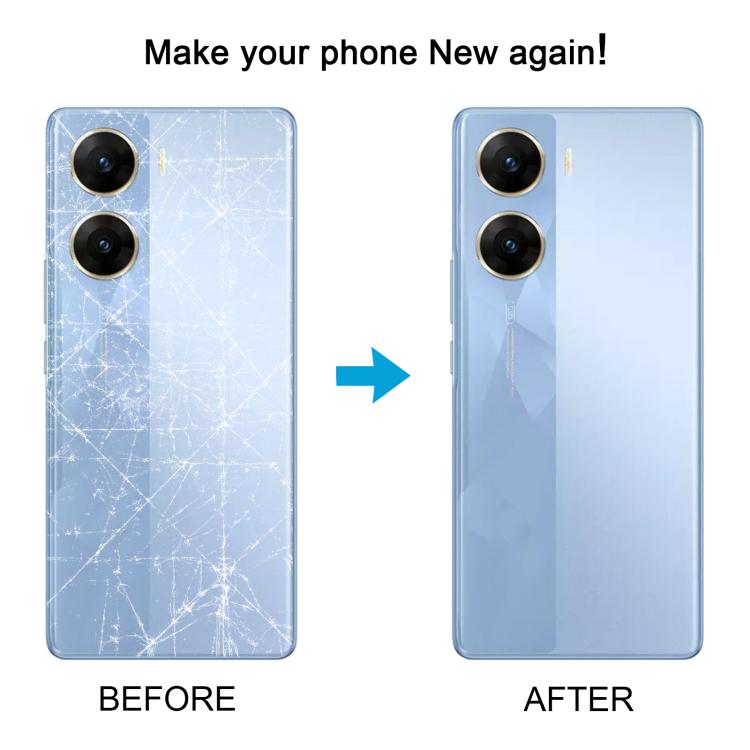 For vivo V29e India Original Battery Back Cover with Camera Lens Frame - Red