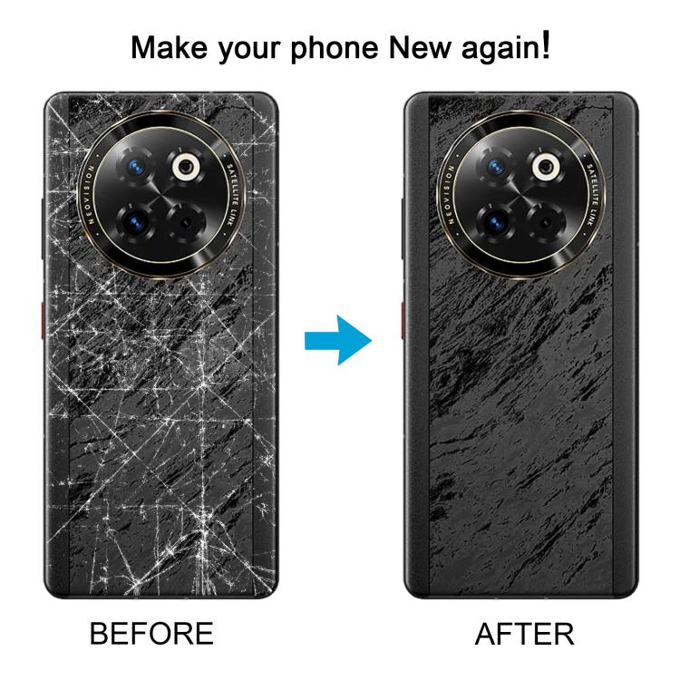 For ZTE Axon 60 Ultra A2025H Original Battery Back Cover with Camera Lens Frame - Black