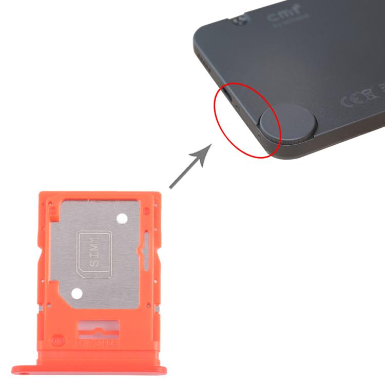 For Nothing Phone CMF Phone 1 SIM Card Tray + SIM / Micro SD Card Tray