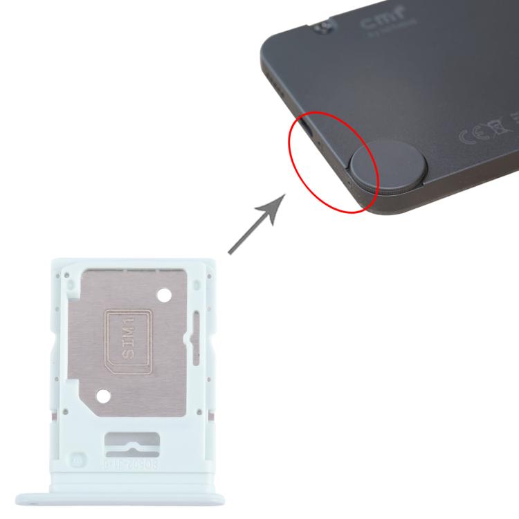 For Nothing Phone CMF Phone 1 SIM Card Tray + SIM / Micro SD Card Tray