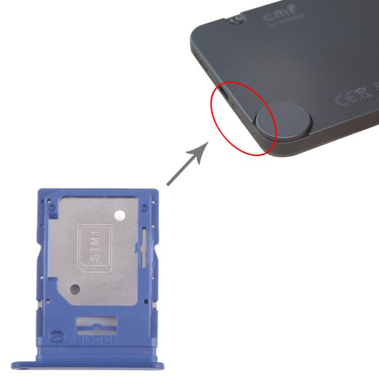 For Nothing Phone CMF Phone 1 SIM Card Tray + SIM / Micro SD Card Tray