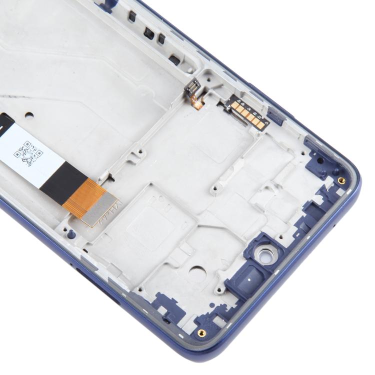 For Motorola Moto G Stylus 2022 4G OEM LCD Screen Digitizer Full Assembly with Frame  - Blue