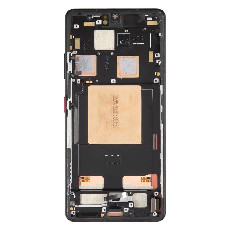 For ZTE Axon 60 Ultra Original Disassembled LCD Screen Digitizer Full Assembly with Frame  - Black