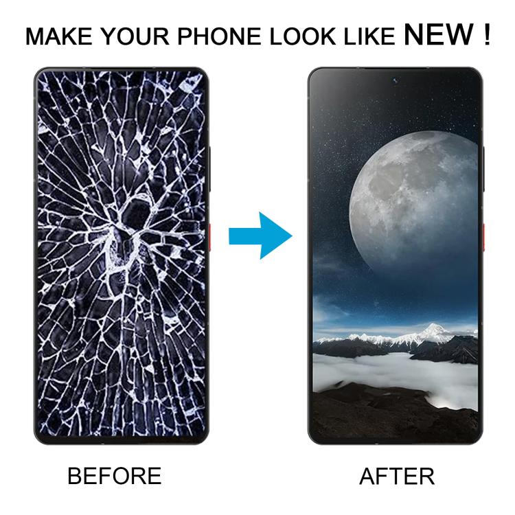 For ZTE Axon 60 Ultra Original Disassembled LCD Screen Digitizer Full Assembly with Frame  - Black
