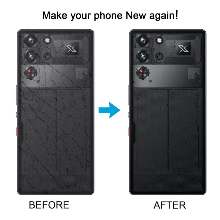 For ZTE nubia RedMagic 10S Pro NX789J Original Glass Battery Back Cover with Camera Lens Frame - Black