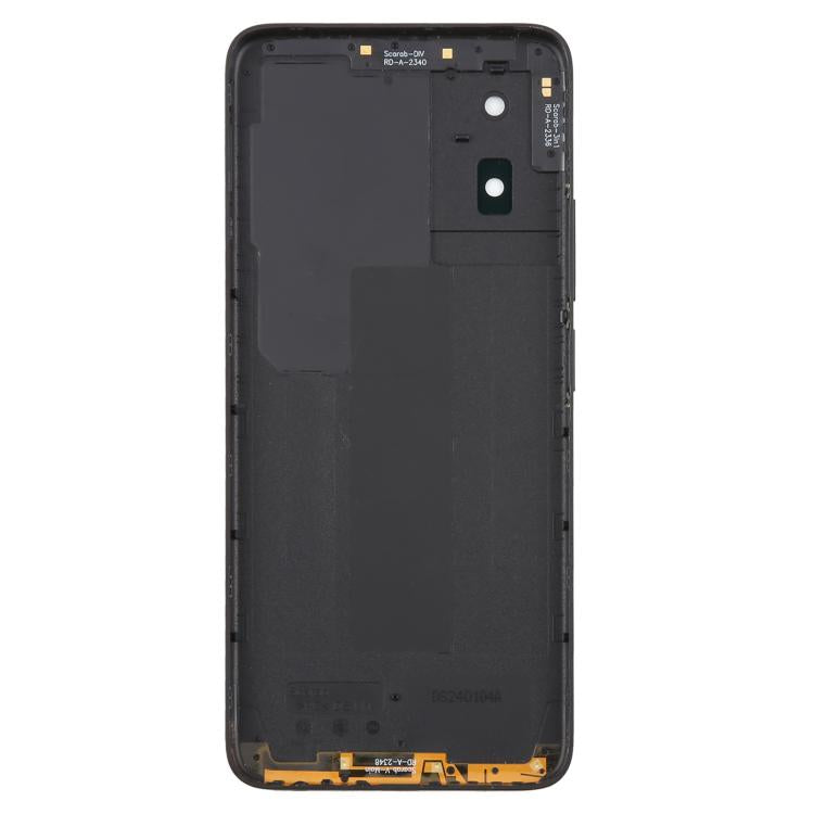 For TCL K24 Original Battery Back Cover with Camera Lens Frame - Black