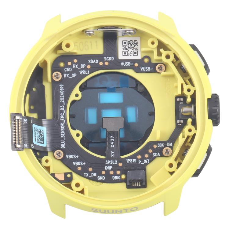 For Suunto Run Lime Original Back Cover Full Assembly  - Yellow