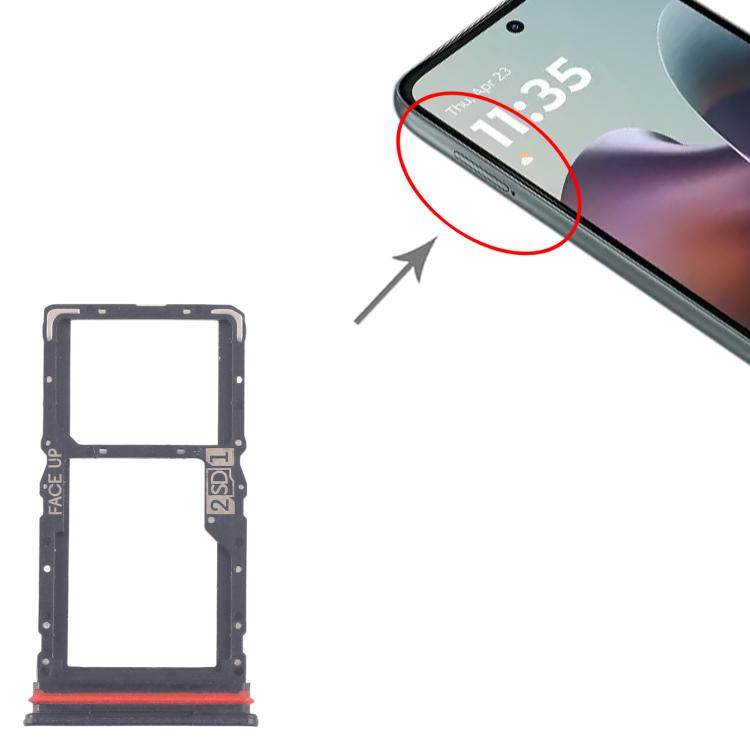 For Motorola Moto G56 10pcs Original SIM Card Tray + SIM / Micro SD Card Tray