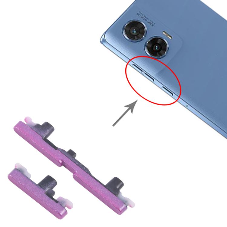 For Motorola G96 10pairs Power Button and Volume Control Button