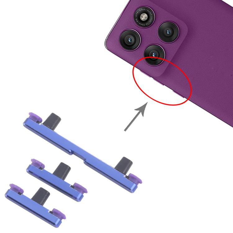 For Motorola Edge 60 Pro 10pairs Power Button and Volume Control Button