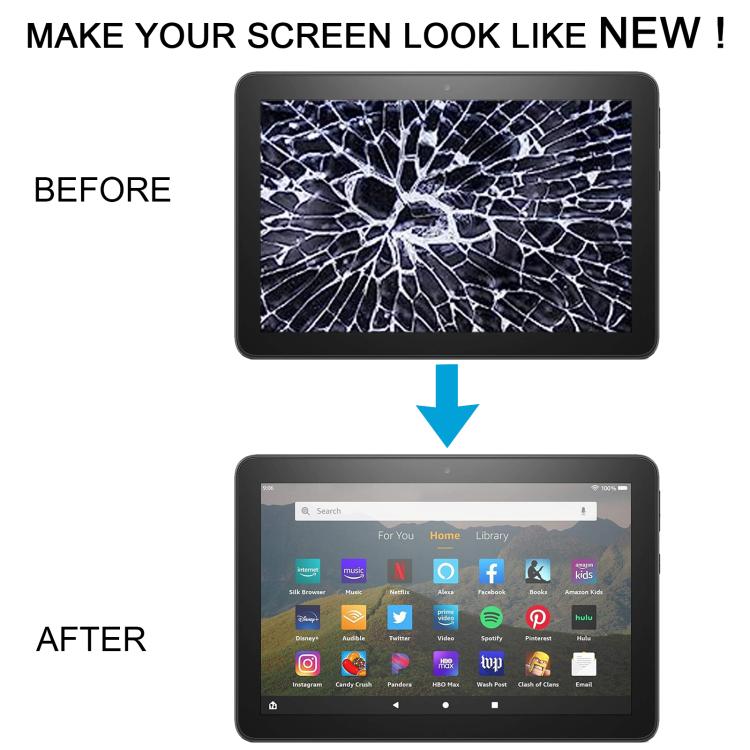 For Amazon Kindle Fire HD 8 12th Gen 2022 R2SP8T LCD Screen with Digitizer Full Assembly  - Black