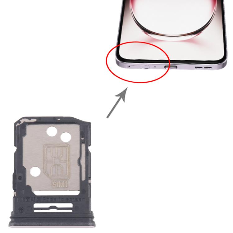 For OPPO Reno12 5G CPH2625 10pcs Original SIM Card Tray + SIM Card Tray / Micro SD Card Tray