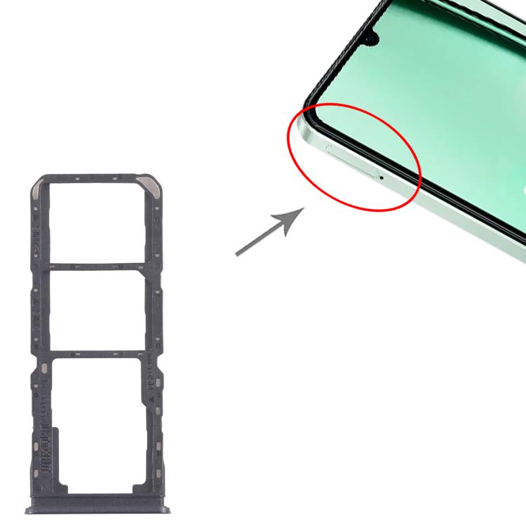 For Realme Note 60x 4G RMX3938 10pcs Original SIM Card Tray + SIM Card Tray + Micro SD Card Tray