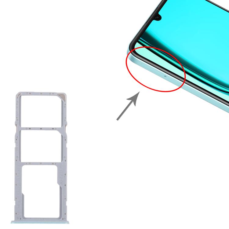 For Realme C51s 10pcs Original SIM Card Tray + SIM Card Tray + Micro SD Card Tray