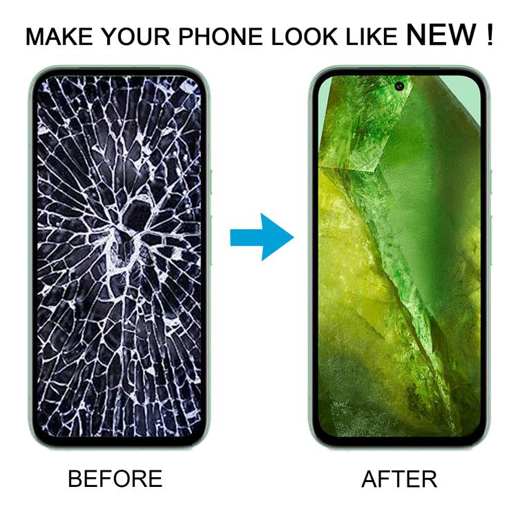 For Google Pixel 8A GKV4X G6GPR G8HHN Original LCD Screen with Digitizer Full Assembly, Including Fingerprint Flex Cable