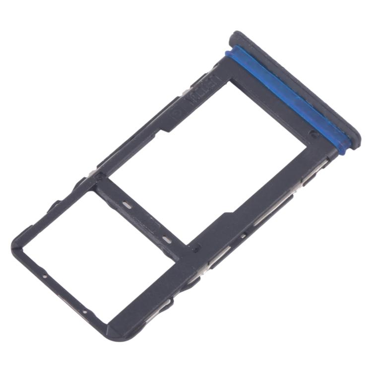 For TCL 40 R T771K Original SIM Card Tray + SIM Card Tray / Micro SD Card Tray  - Frosted Black