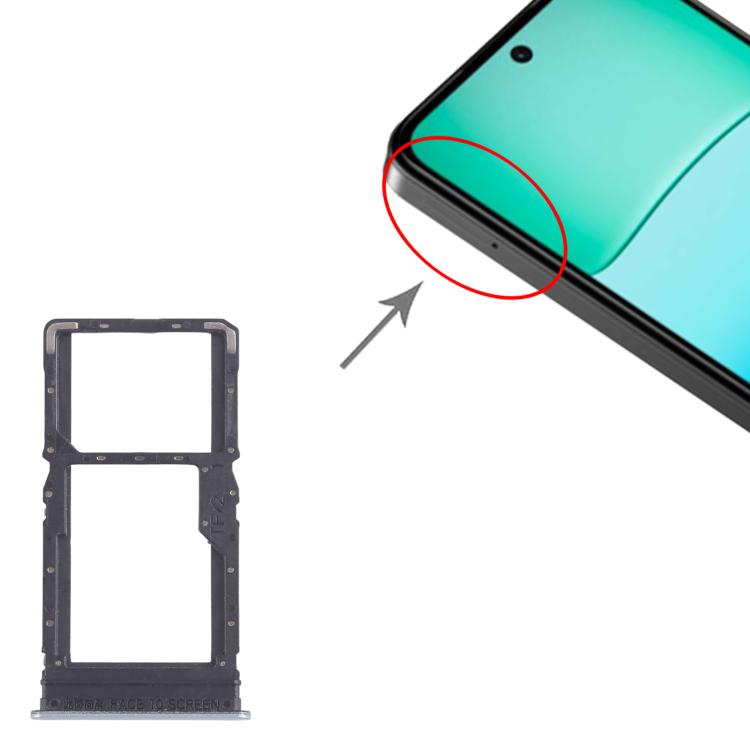 For Xiaomi Redmi 13 5G 10pcs SIM Card Tray + SIM Card Tray / Micro SD Card Tray