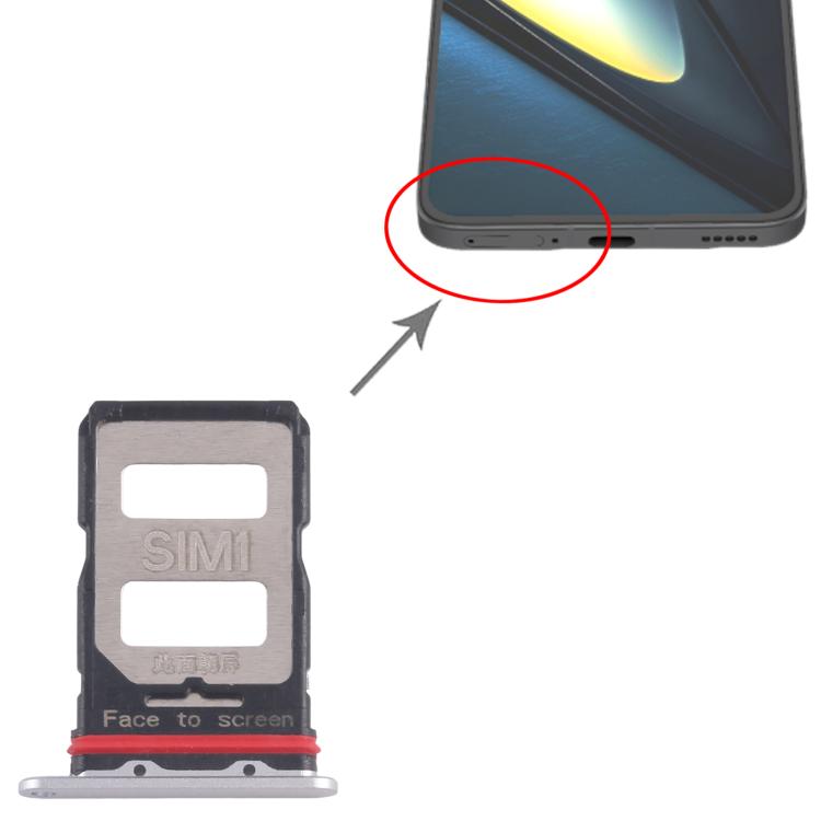 For Xiaomi Poco F6 Pro 10pcs SIM Card Tray + SIM Card Tray