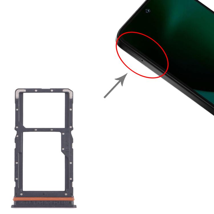 For Xiaomi Poco M6 Plus 10pcs SIM Card Tray + SIM Card Tray / Micro SD Card Tray