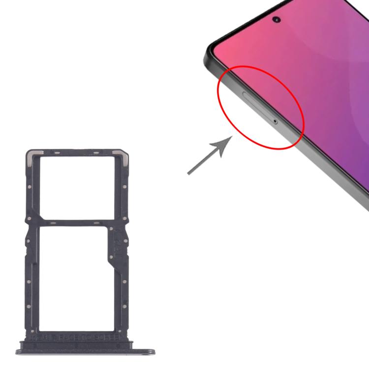 For Xiaomi Poco X6 Neo 5G 10pcs SIM Card Tray + SIM Card Tray / Micro SD Card Tray