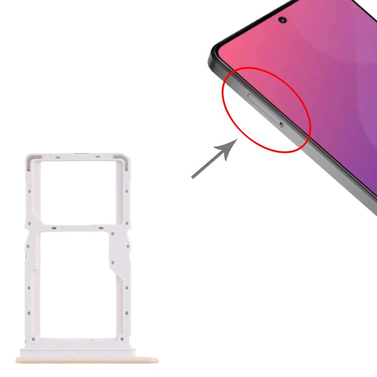 For Xiaomi Poco X6 Neo 5G 10pcs SIM Card Tray + SIM Card Tray / Micro SD Card Tray