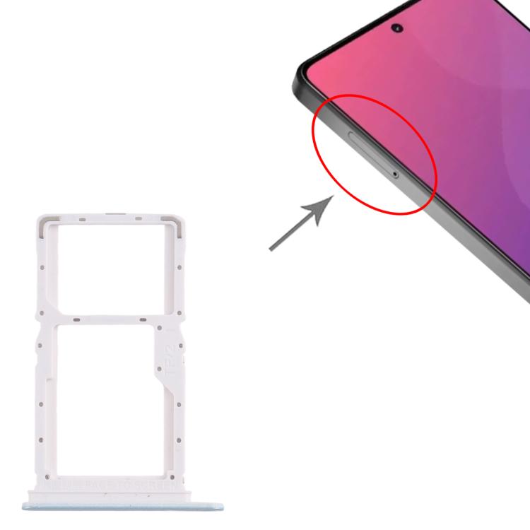 For Xiaomi Poco X6 Neo 5G 10pcs SIM Card Tray + SIM Card Tray / Micro SD Card Tray