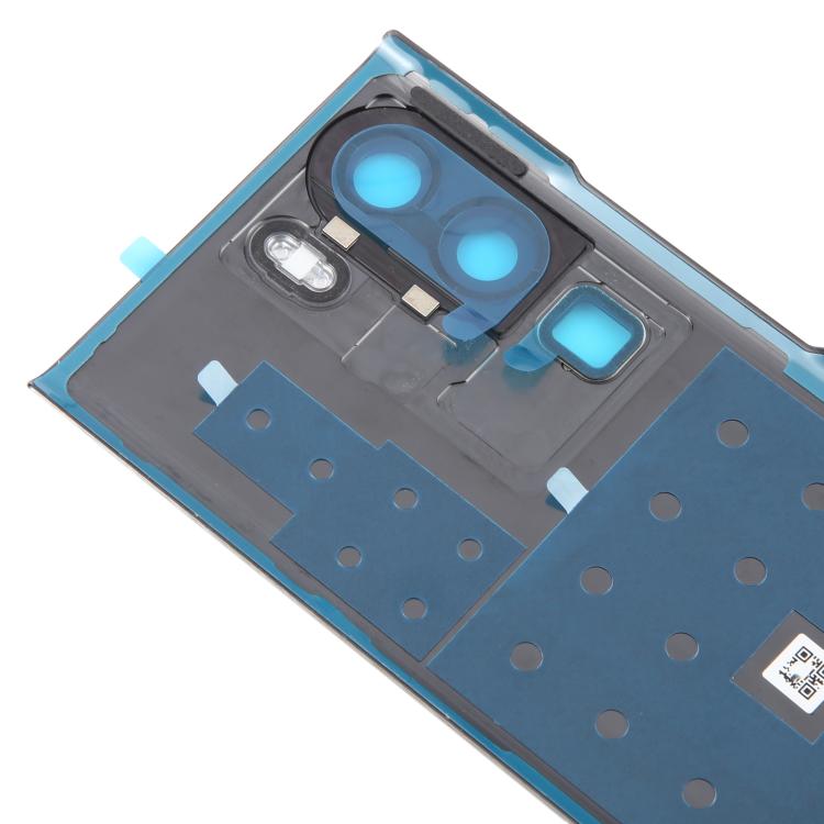 For ZTE Axon 40 Ultra Space Edition A2023P Original Ceramics Battery Back Cover with Camera Lens Frame - Glossy Black