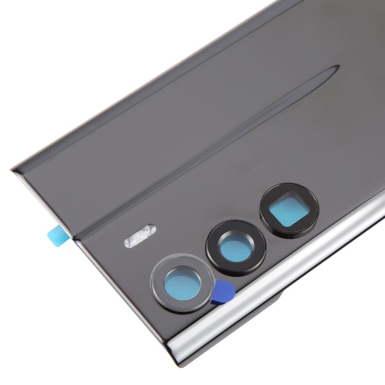 For ZTE Axon 40 Ultra Space Edition A2023P Original Ceramics Battery Back Cover with Camera Lens Frame - Glossy Black
