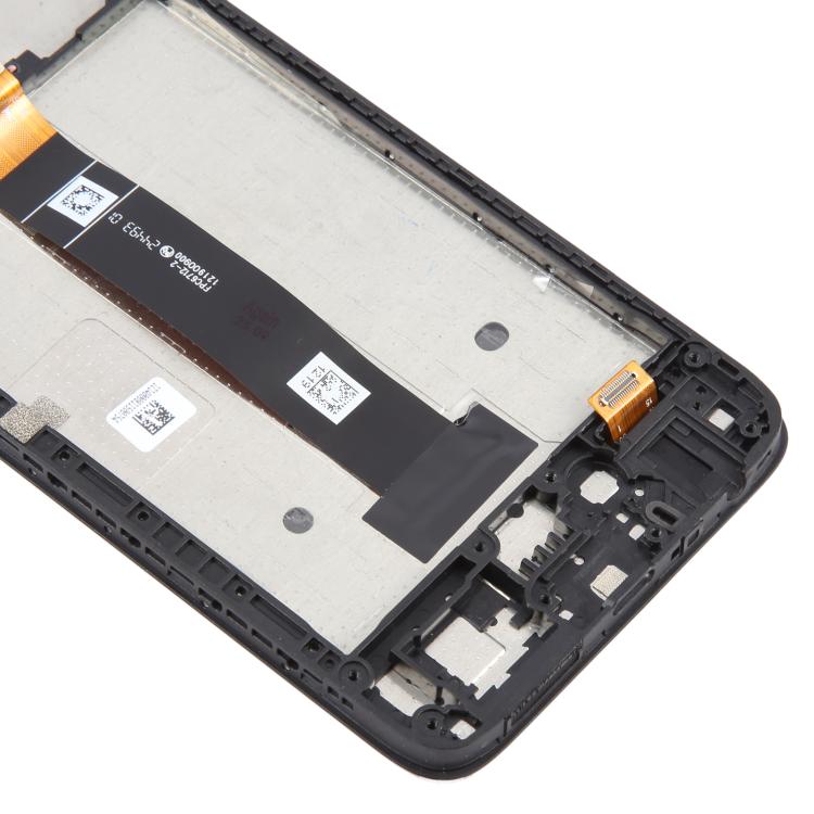 For TCL K32 LCD Screen Digitizer Full Assembly with Frame  - Black