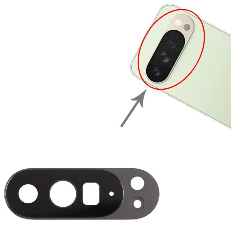 For Google Pixel 10 Pro XL Rear Camera Lens Cover  - Black