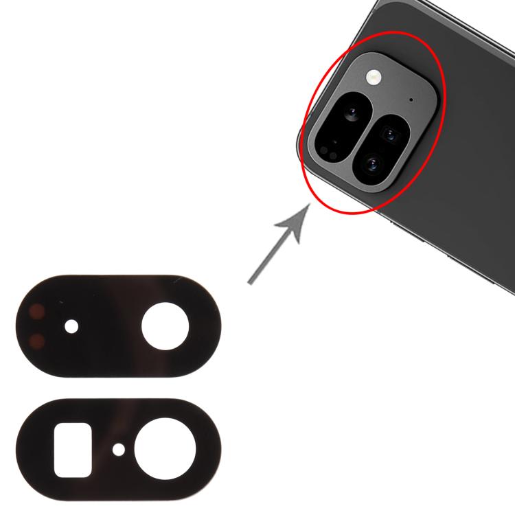 For Google Pixel 9 Pro Fold 10pcs Back Camera Lens