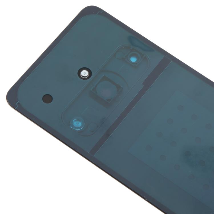 For ZTE A75 Pro / Telstra T-Elite 5G Glass Battery Back Cover with Camera Lens Frame - Black