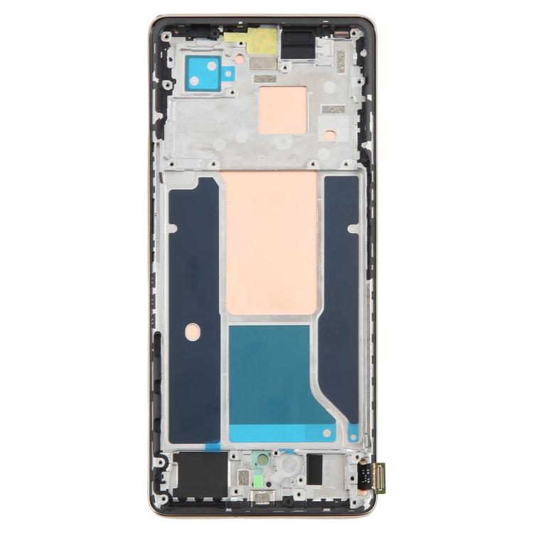 For Infinix Zero 30 4G X6731B AMOLED Original LCD Screen Digitizer Full Assembly with Frame  - Gold
