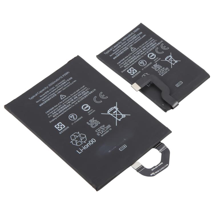 For Google Pixel Fold G9FPL GPDX1 1489mAh / GT6SS 3332mAh Li-Ion Battery  - 1 Pair