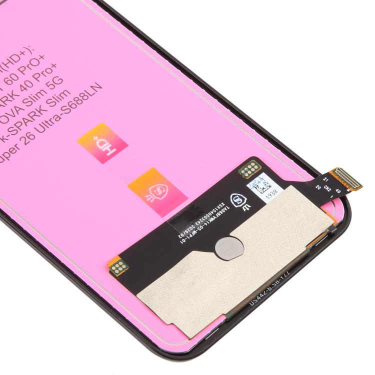 For Infinix Hot 60 Pro+ 4G X6886 TFT LCD Screen with Digitizer Full Assembly