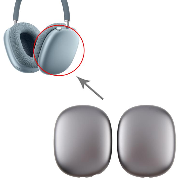 For Apple AirPods Max Left / Right Aluminum Alloy Earmuffs  - 1 Pair