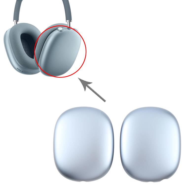 For Apple AirPods Max Left / Right Aluminum Alloy Earmuffs  - 1 Pair