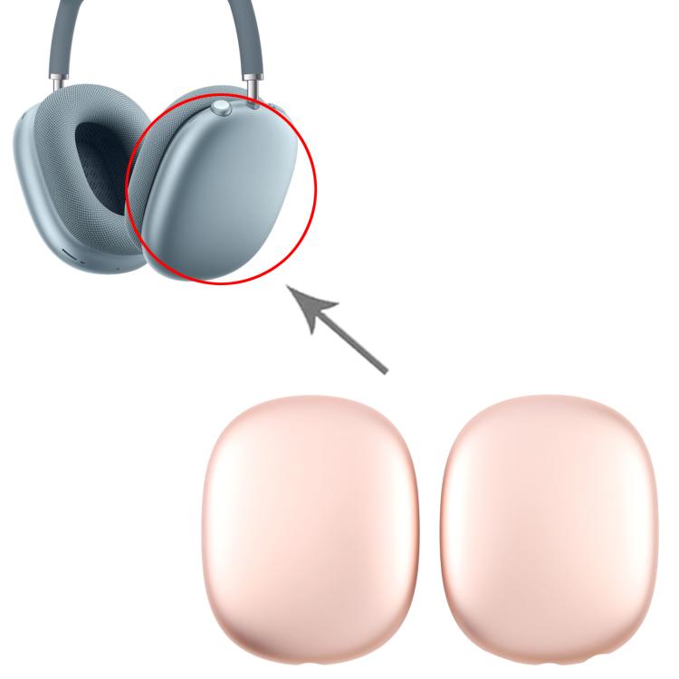 For Apple AirPods Max Left / Right Aluminum Alloy Earmuffs  - 1 Pair