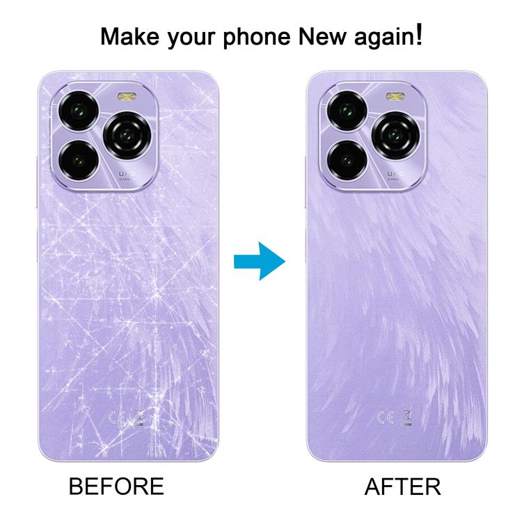 For Oukitel C65 Pro Plastic Battery Back Cover - Gold