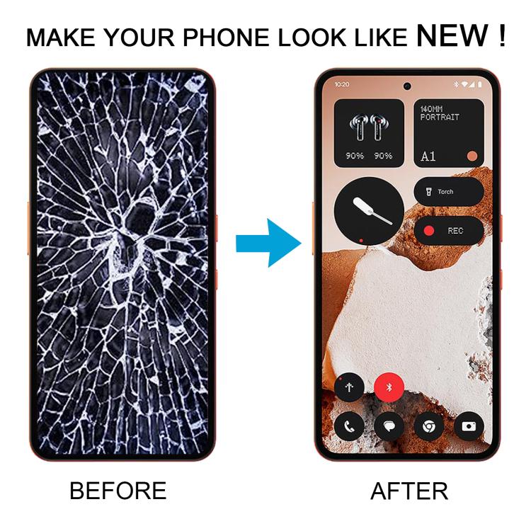 For Nothing CMF Phone 2 Pro A001 Original LCD Screen Digitizer Full Assembly with Frame  - Black