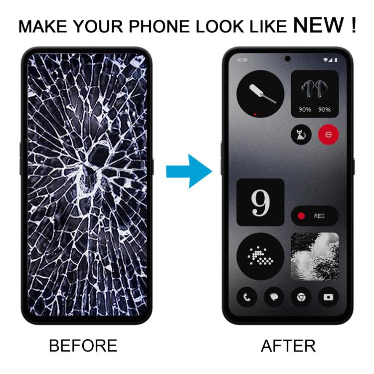 For Nothing CMF Phone 1 A015 OLED LCD Screen Digitizer Full Assembly with Frame  - Black