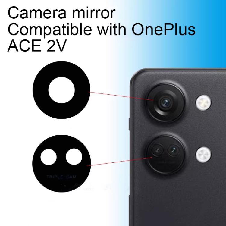 For OnePlus Ace 2V PHK110 Back Camera Lens Set  - Black