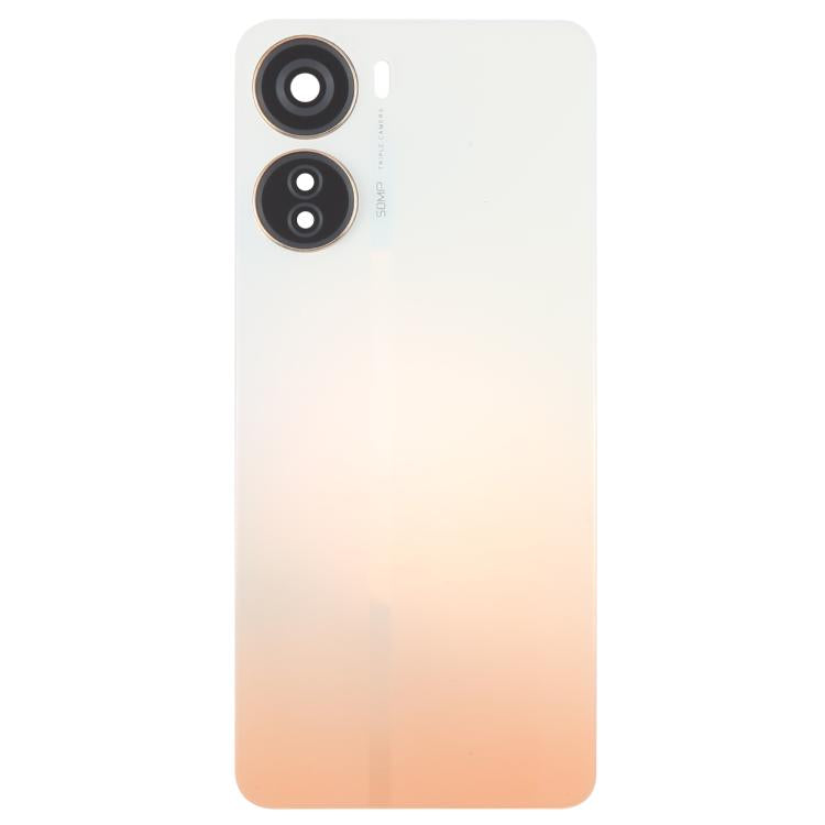 For ZTE Axon 40 Lite Plastic Battery Back Cover with Camera Lens Frame