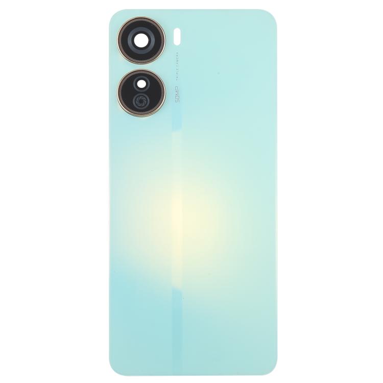 For ZTE Axon 40 Lite Plastic Battery Back Cover with Camera Lens Frame